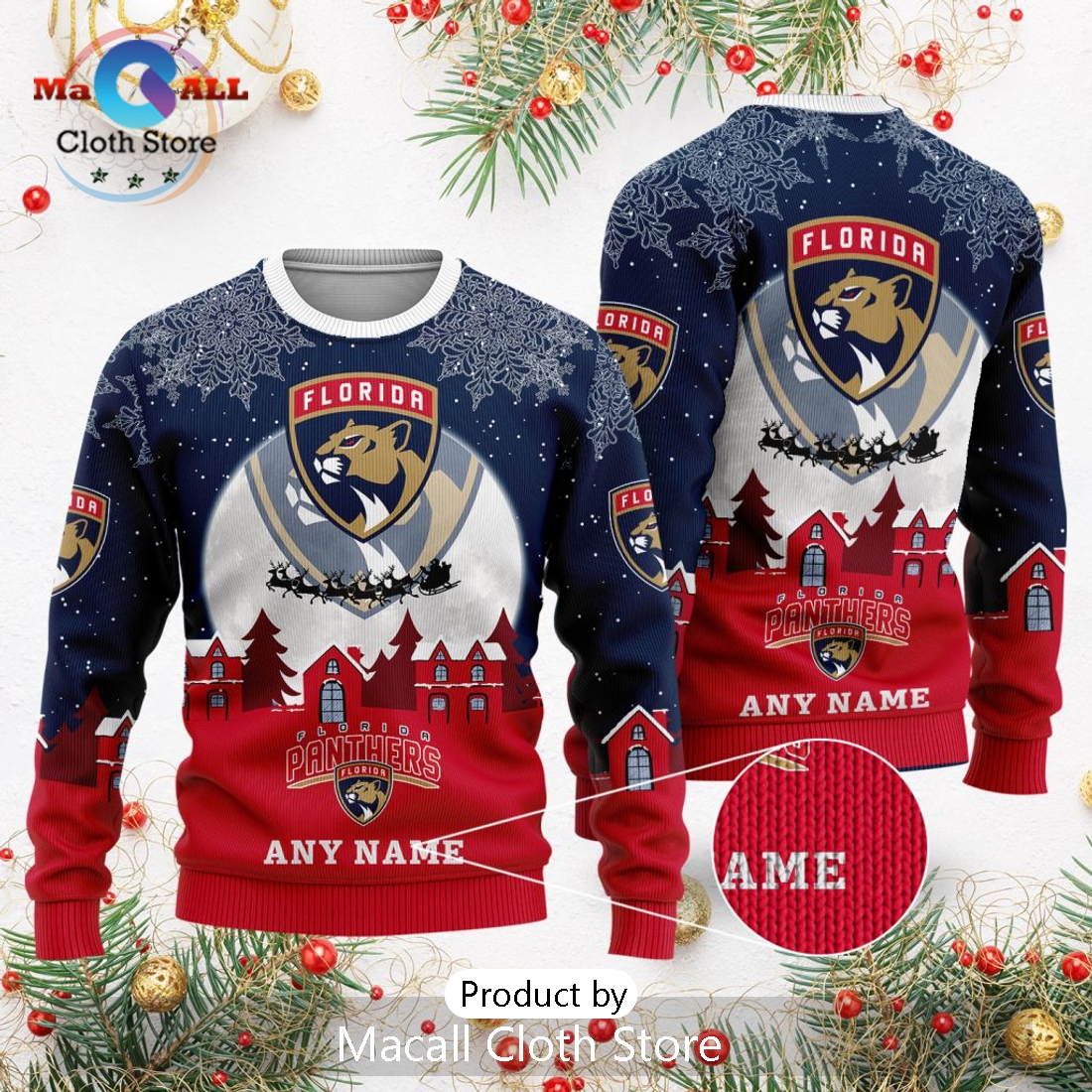 NHL Florida Panthers 2024 Christmas Sweater