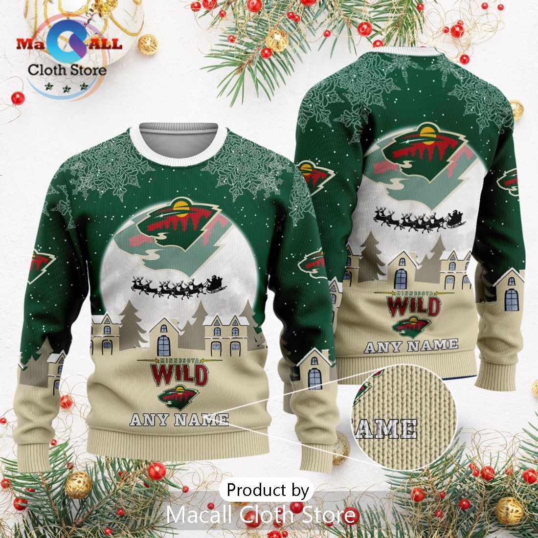 NHL Minnesota Wild 2024 Christmas Sweater