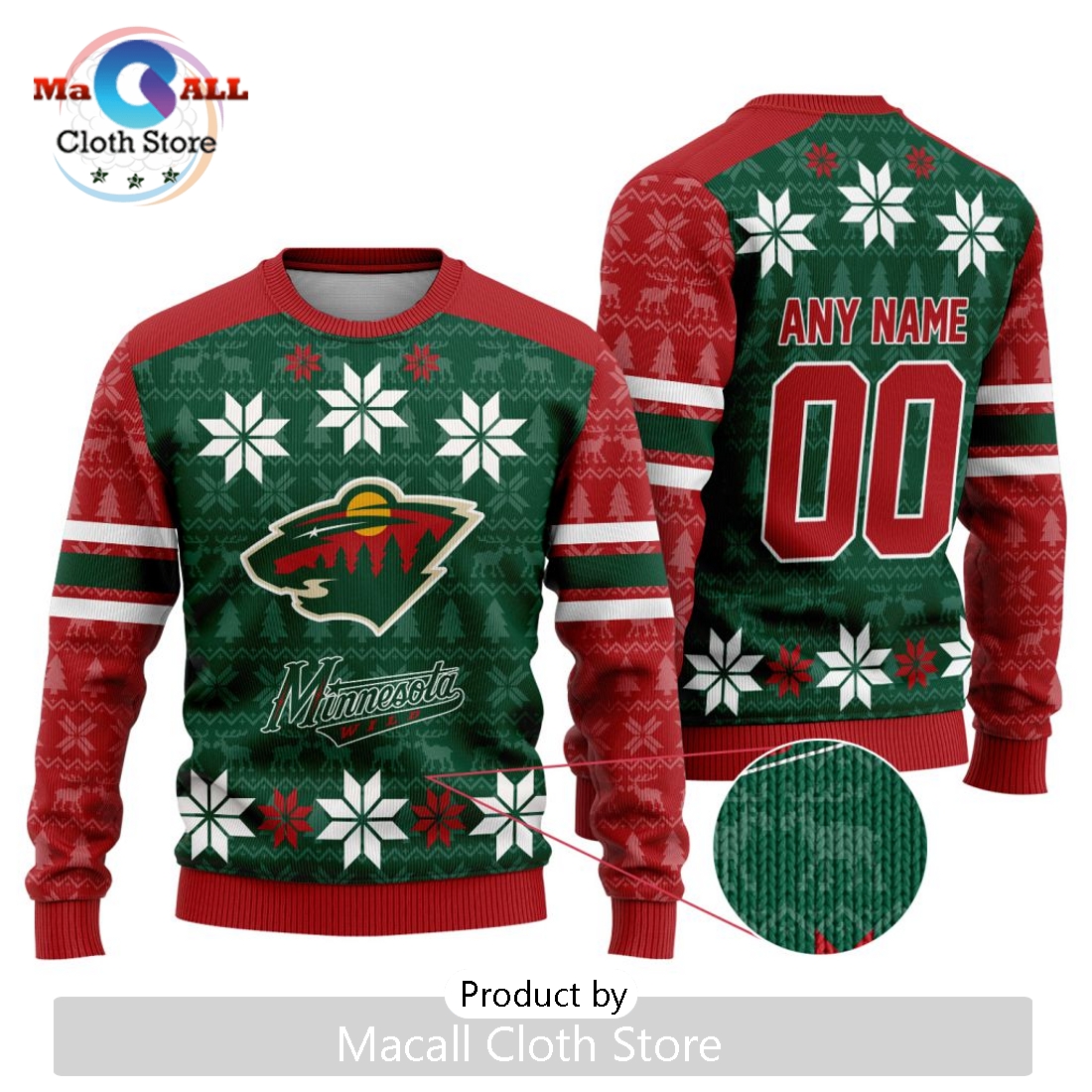 NHL Minnesota Wild 2024 Ugly Sweater For Christmas
