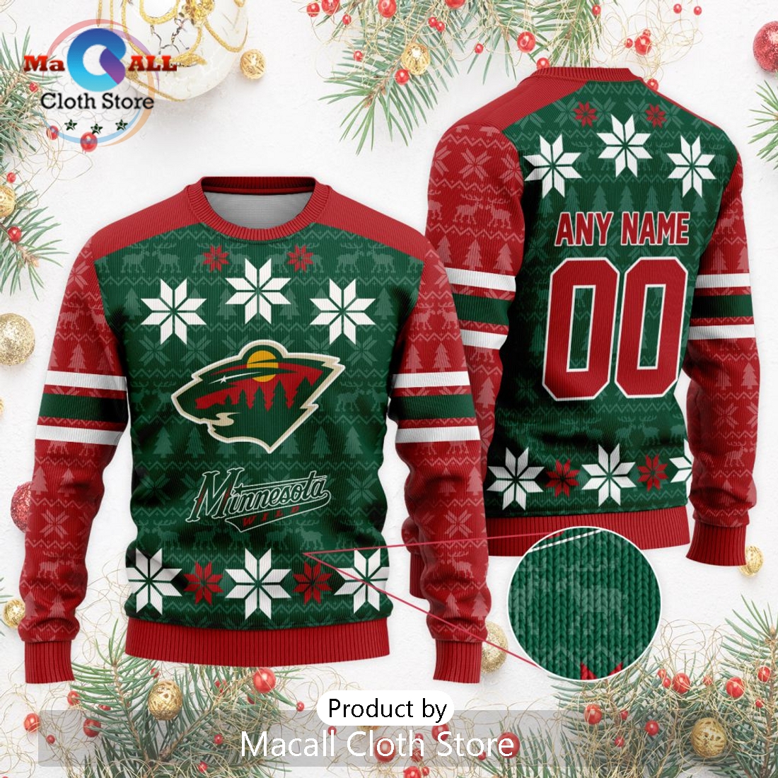 NHL Minnesota Wild 2024 Ugly Sweater For Christmas
