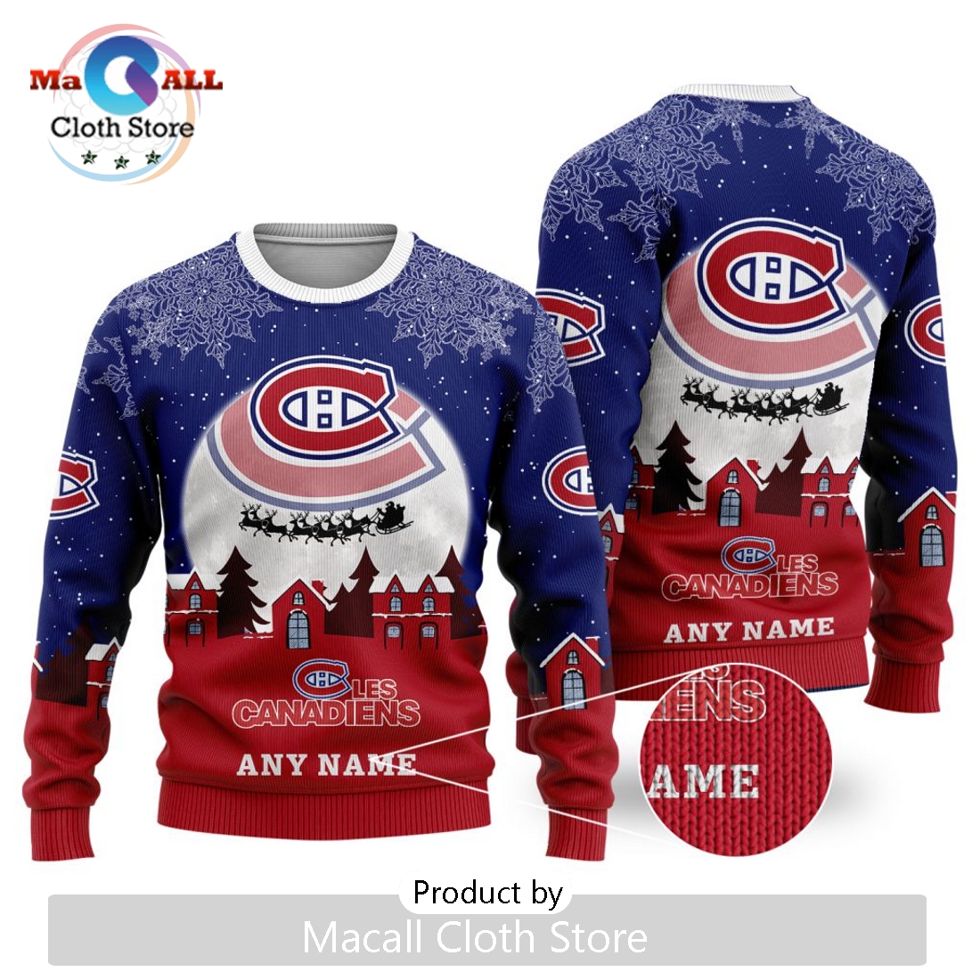 NHL Montreal Canadiens 2024 Christmas Sweater