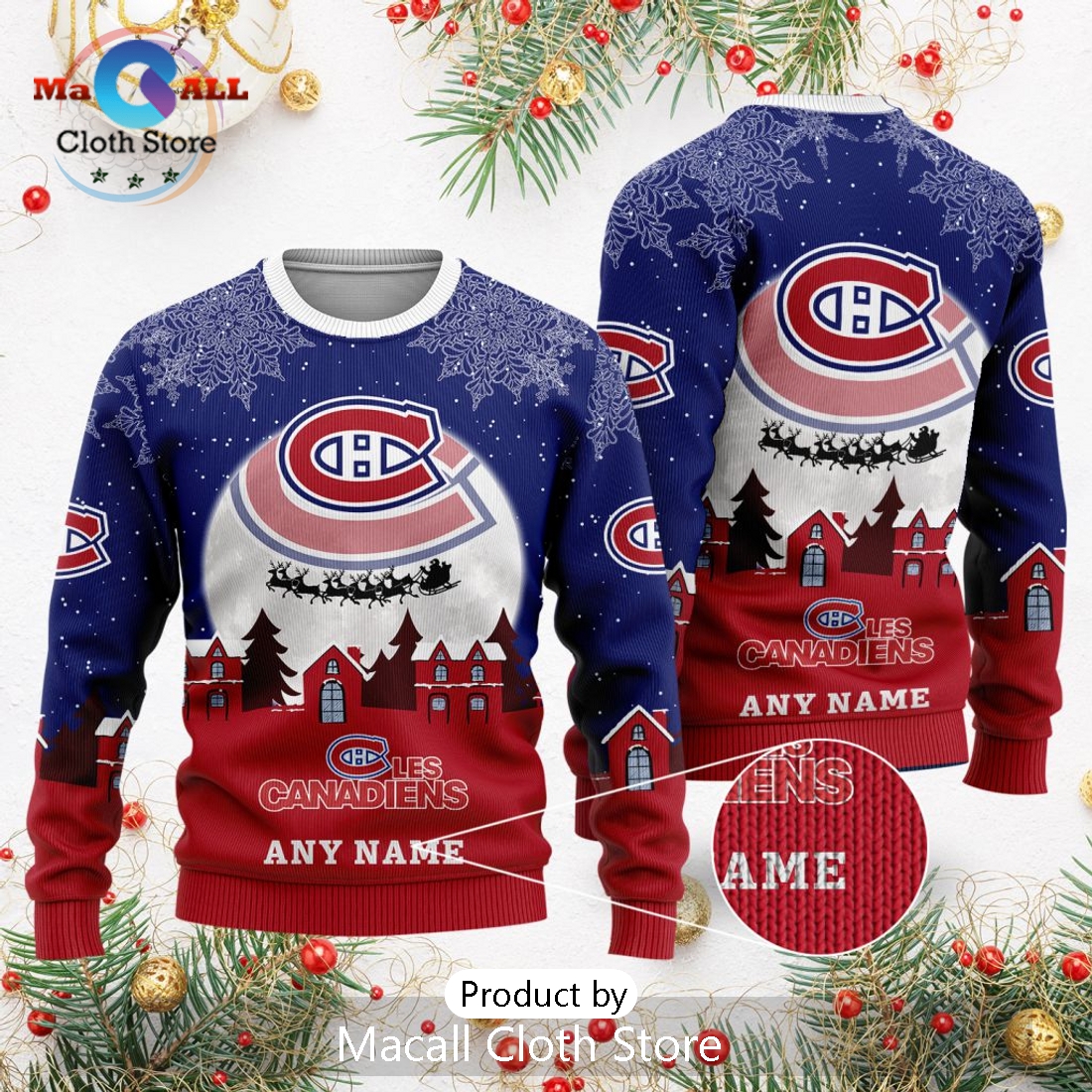 NHL Montreal Canadiens 2024 Christmas Sweater