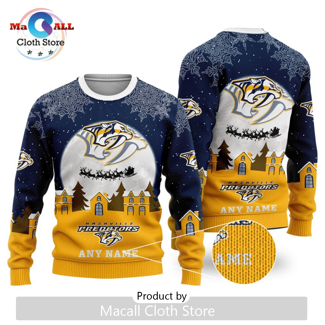 NHL Nashville Predators 2024 Christmas Sweater