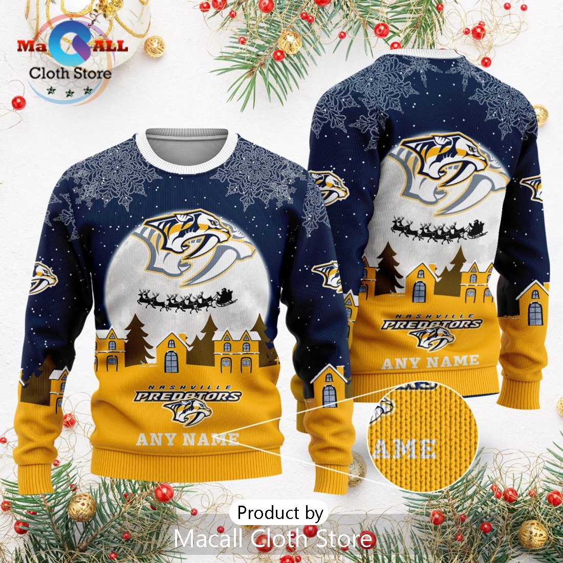 NHL Nashville Predators 2024 Christmas Sweater