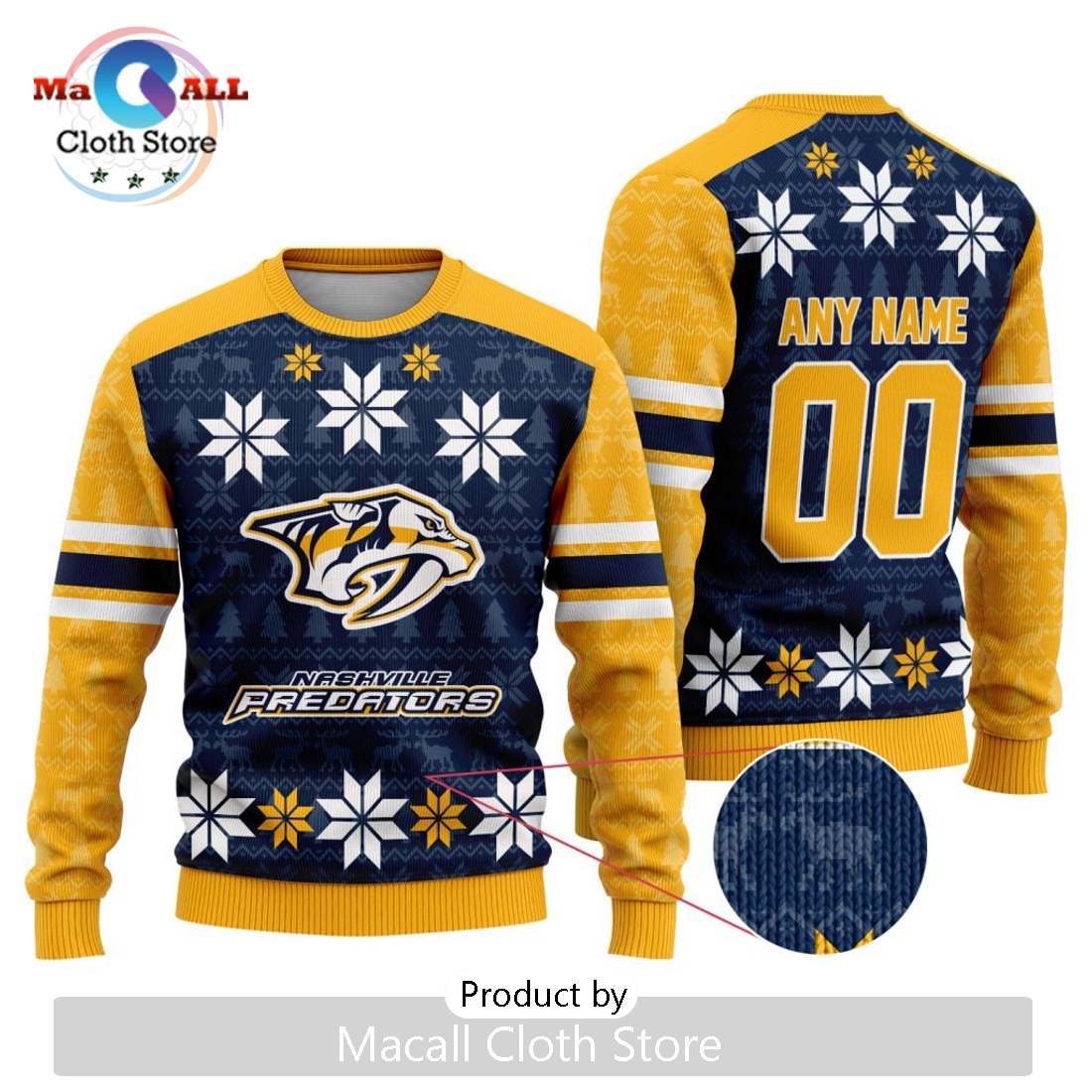 NHL Nashville Predators 2024 Ugly Sweater For Christmas