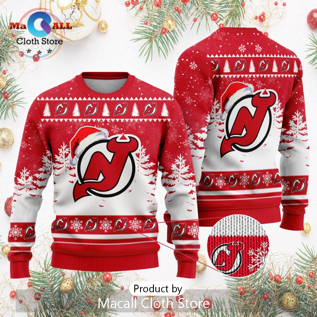 NHL New Jersey Devils 2024 Christmas Design Sweater