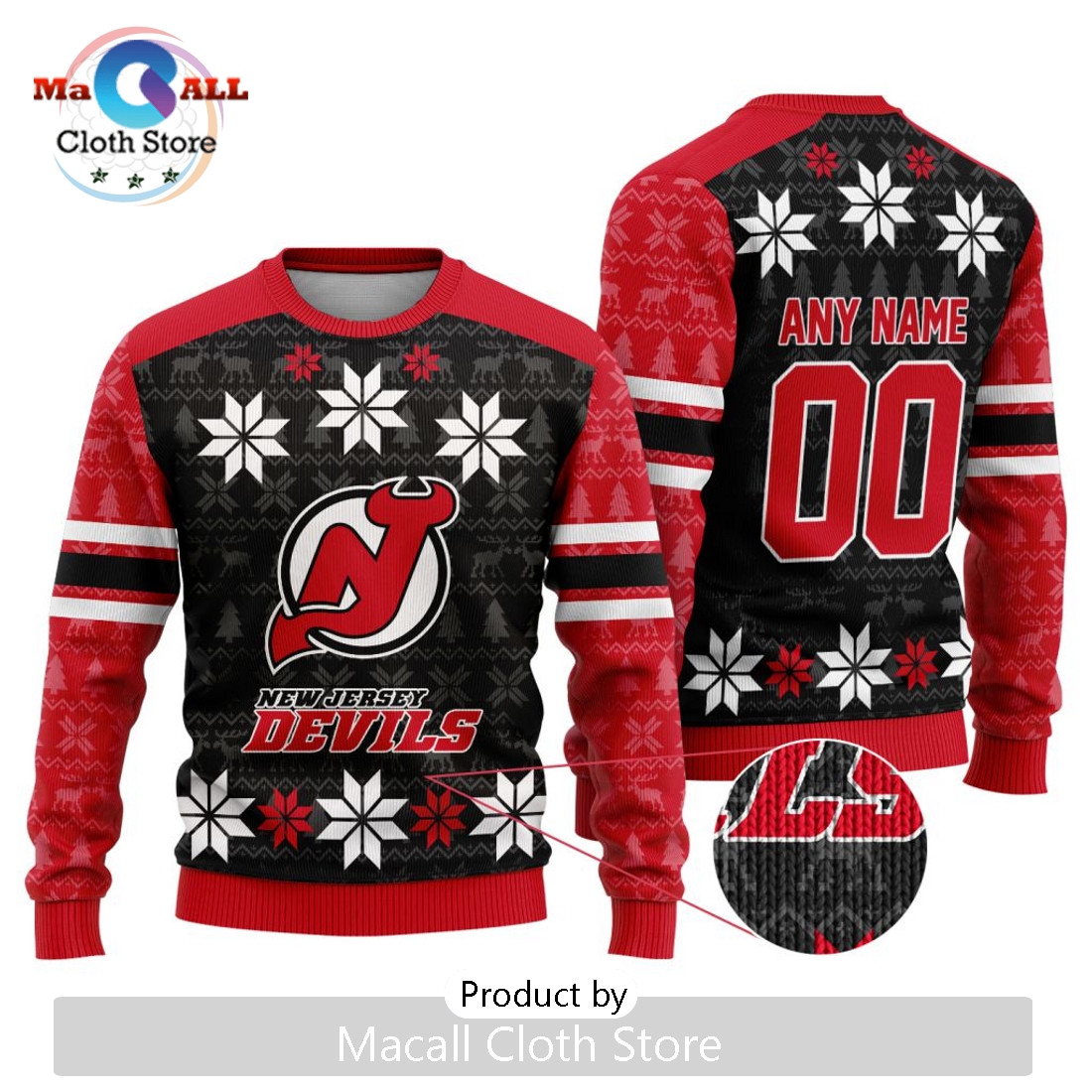 NHL New Jersey Devils 2024 Ugly Sweater For Christmas