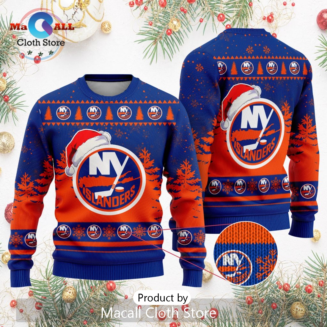 NHL New York Islanders 2024 Christmas Design Sweater