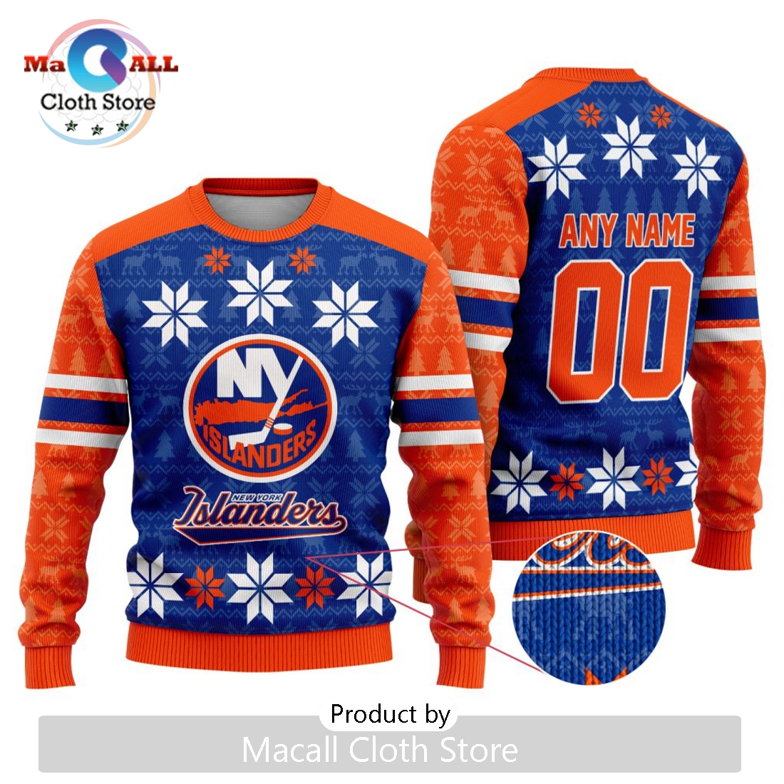 NHL New York Islanders 2024 Ugly Sweater For Christmas