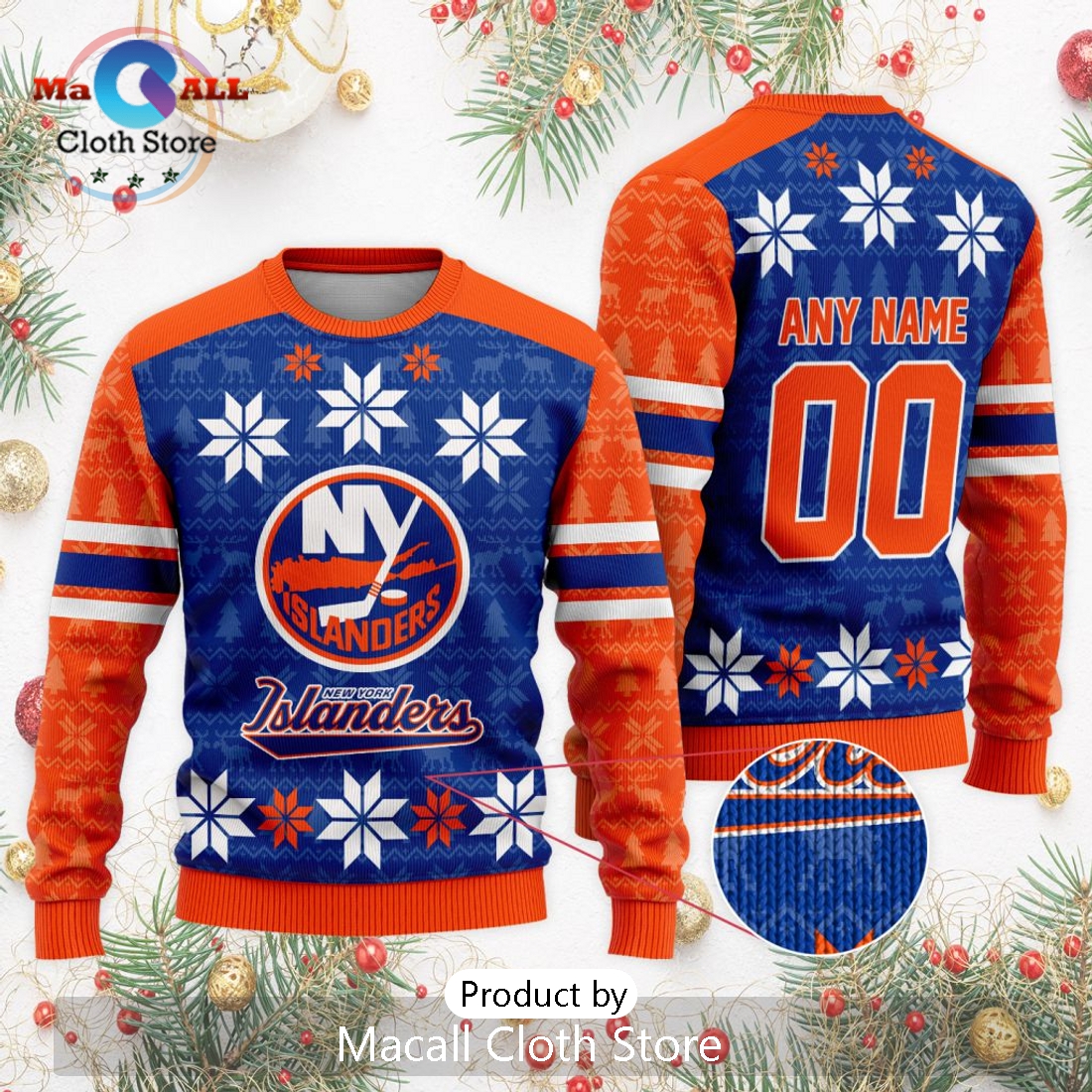 NHL New York Islanders 2024 Ugly Sweater For Christmas