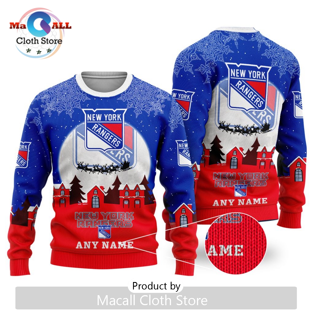 NHL New York Rangers 2024 Christmas Sweater