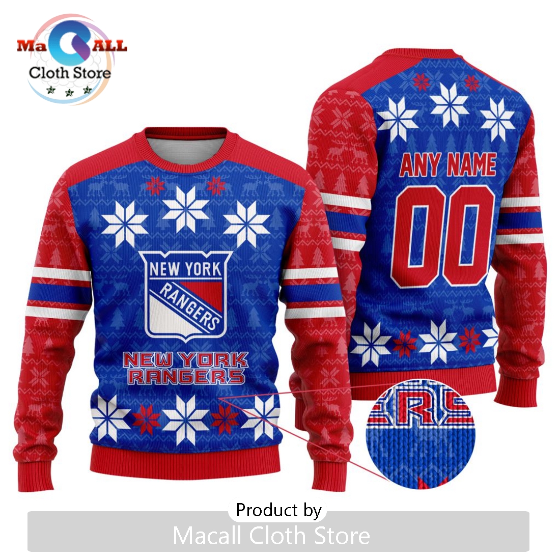 NHL New York Rangers 2024 Ugly Sweater For Christmas