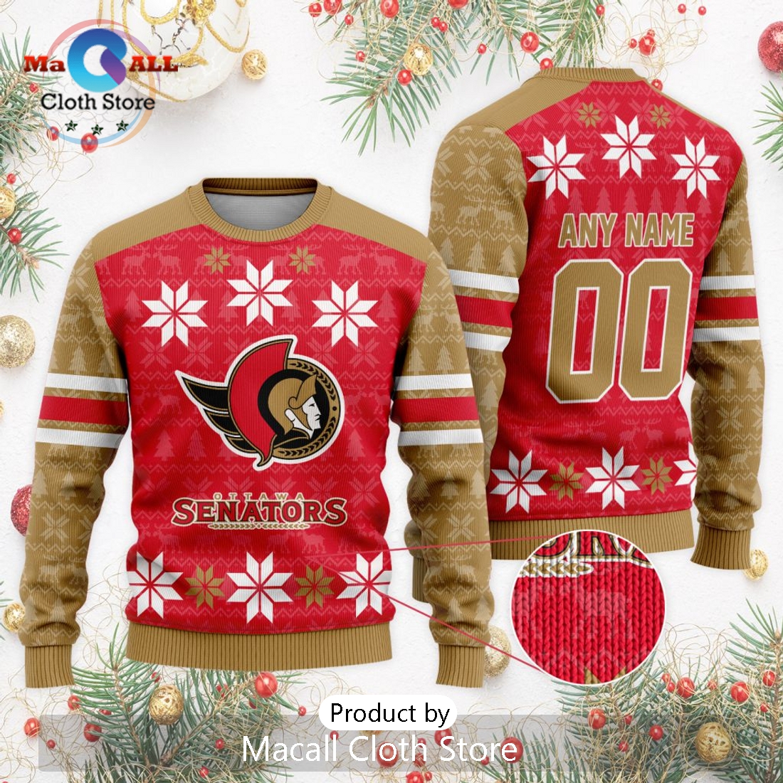 NHL Ottawa Senators 2024 Ugly Sweater For Christmas