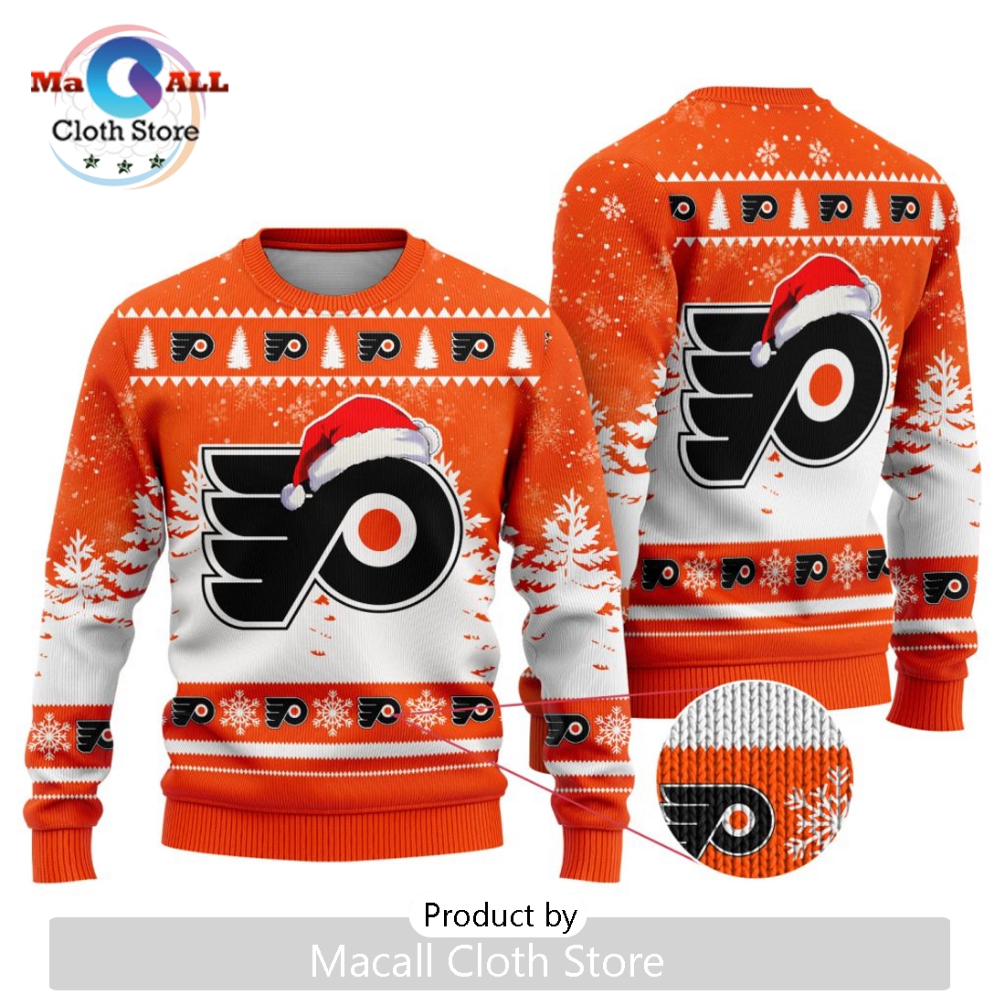 NHL Philadelphia Flyers 2024 Christmas Design Sweater