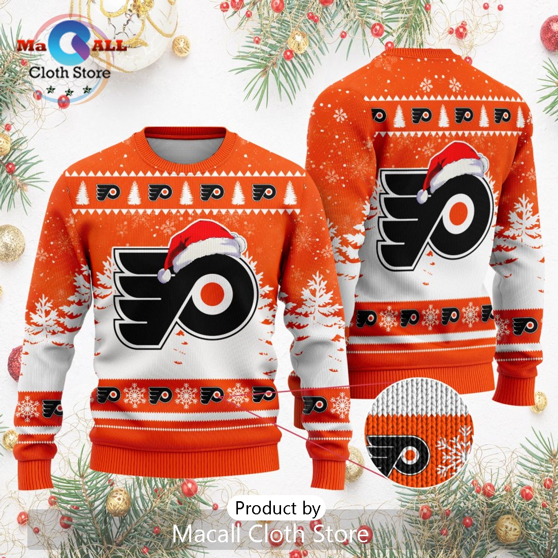 NHL Philadelphia Flyers 2024 Christmas Design Sweater