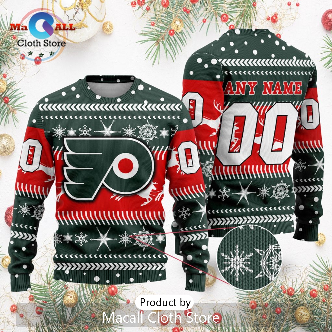 NHL Philadelphia Flyers 2024 Sweater For Chrismas Season