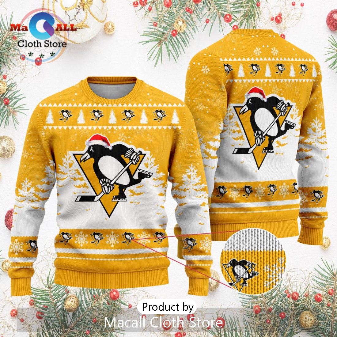NHL Pittsburgh Penguins 2024 Christmas Design Sweater