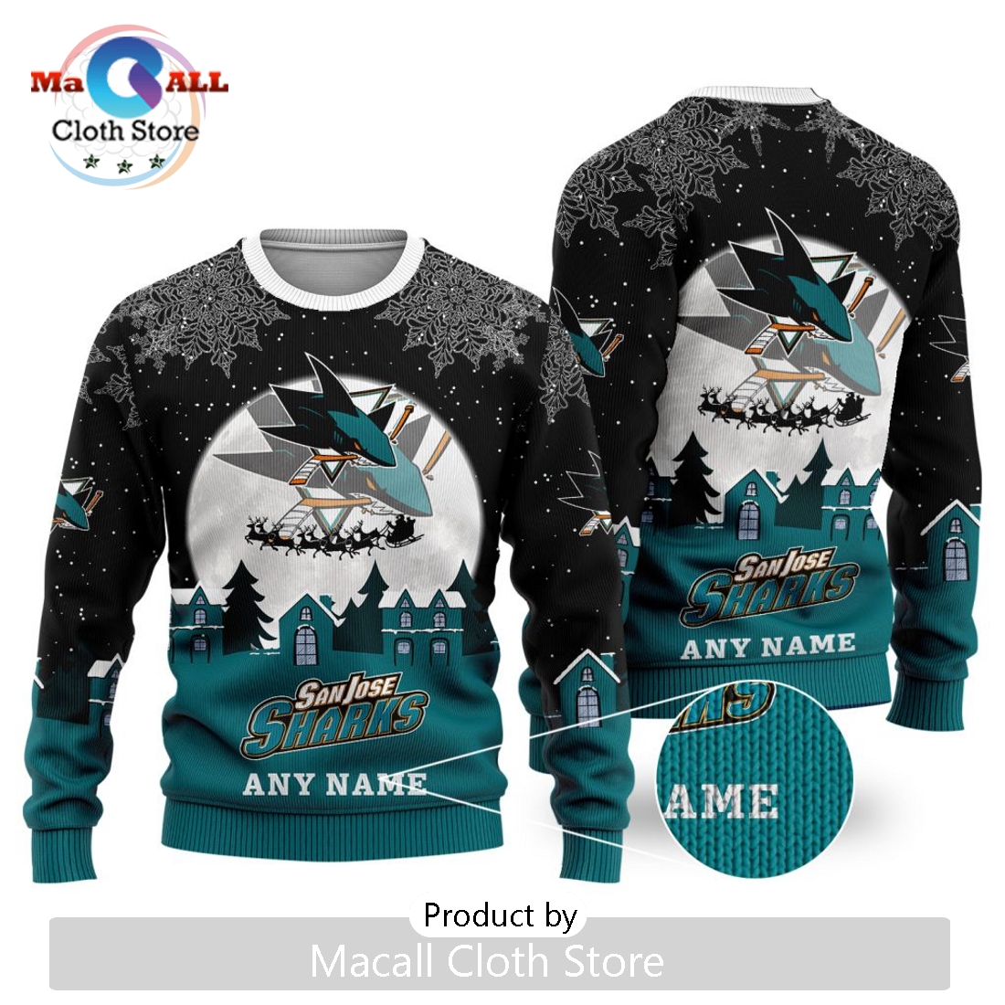 NHL San Jose Sharks 2024 Christmas Sweater
