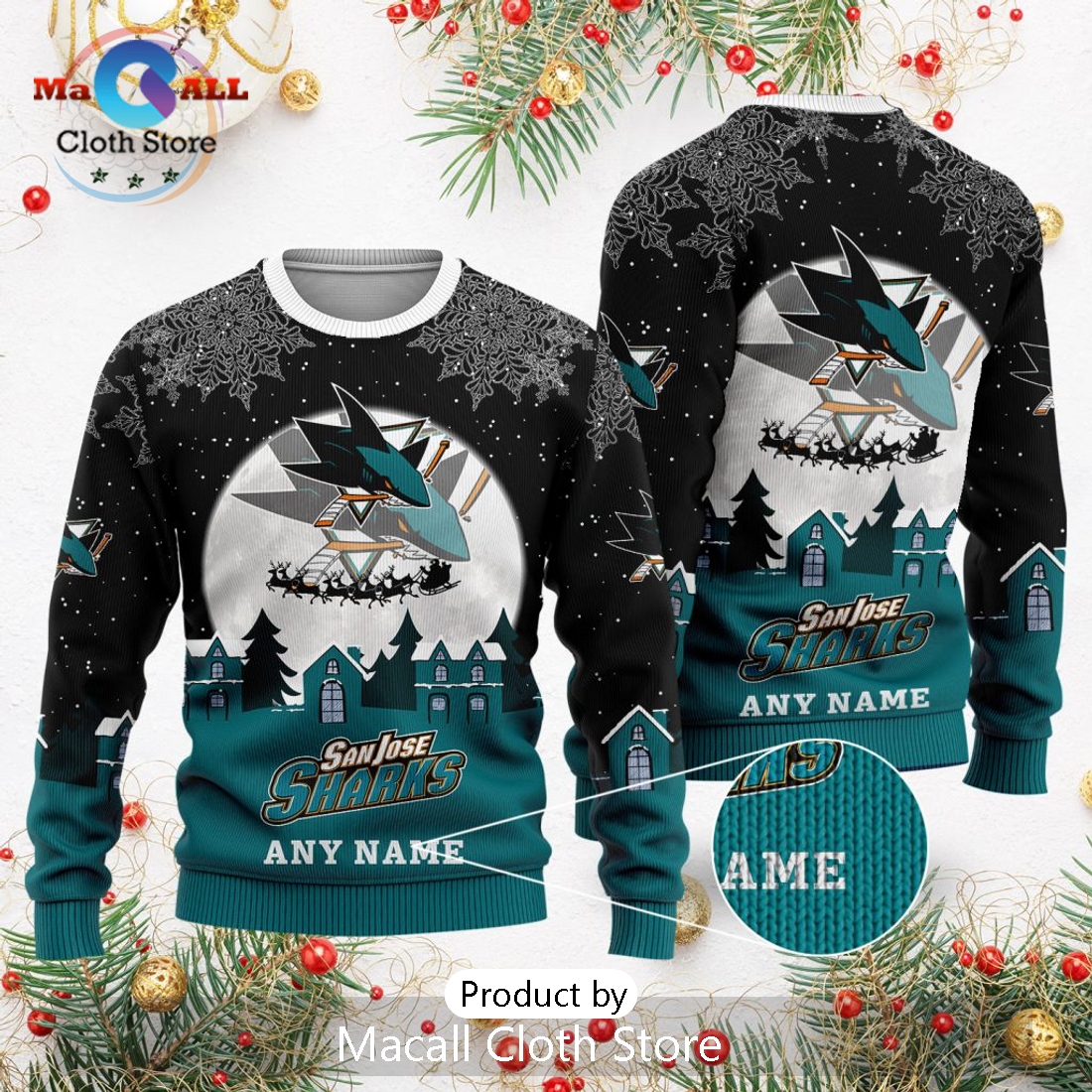 NHL San Jose Sharks 2024 Christmas Sweater