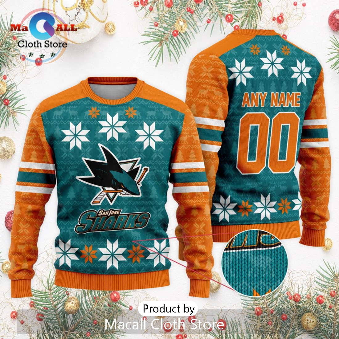 NHL San Jose Sharks 2024 Ugly Sweater For Christmas