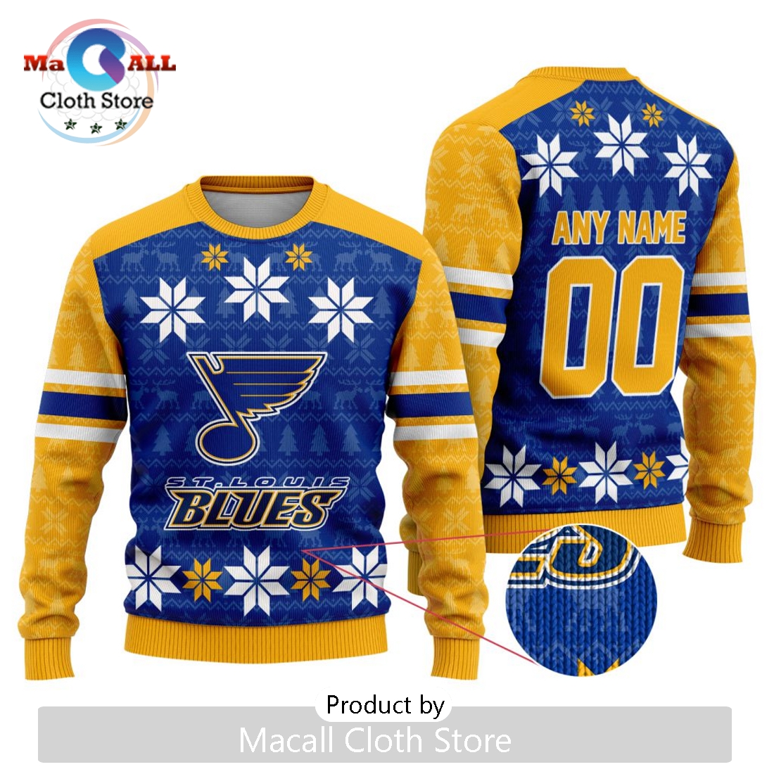 NHL St. Louis Blues 2024 Ugly Sweater For Christmas
