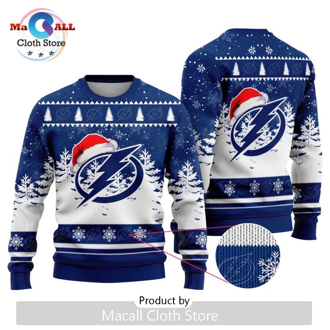 NHL Tampa Bay Lightning 2024 Christmas Design Sweater
