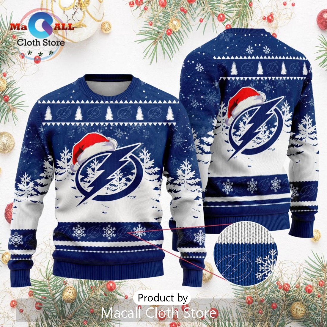 NHL Tampa Bay Lightning 2024 Christmas Design Sweater