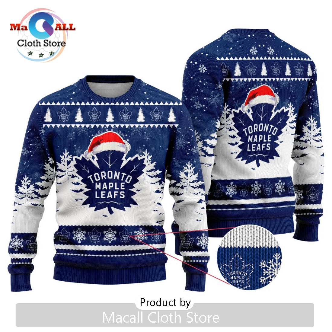 NHL Toronto Maple Leafs 2024 Christmas Design Sweater