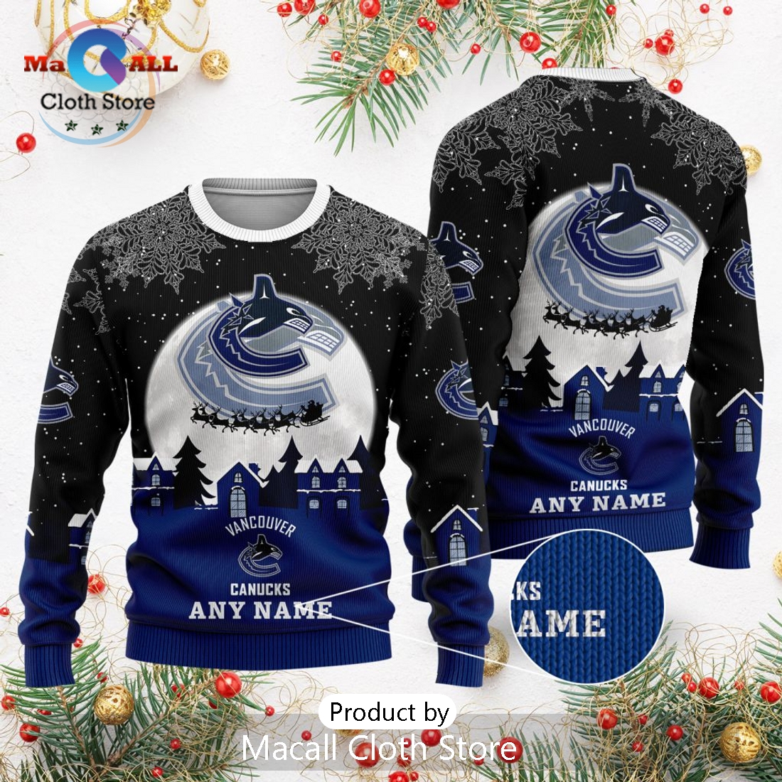 NHL Vancouver Canucks 2024 Christmas Sweater