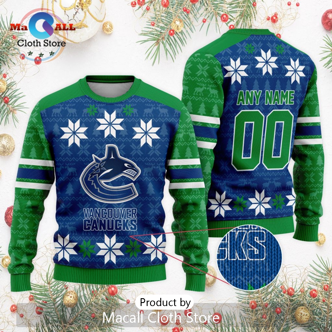 NHL Vancouver Canucks 2024 Ugly Sweater For Christmas