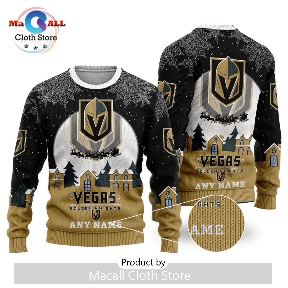 NHL Vegas Golden Knights 2024 Christmas Sweater