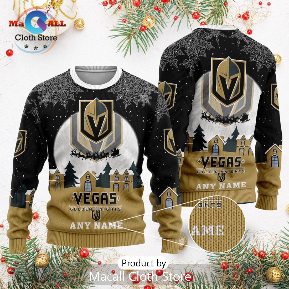 NHL Vegas Golden Knights 2024 Christmas Sweater