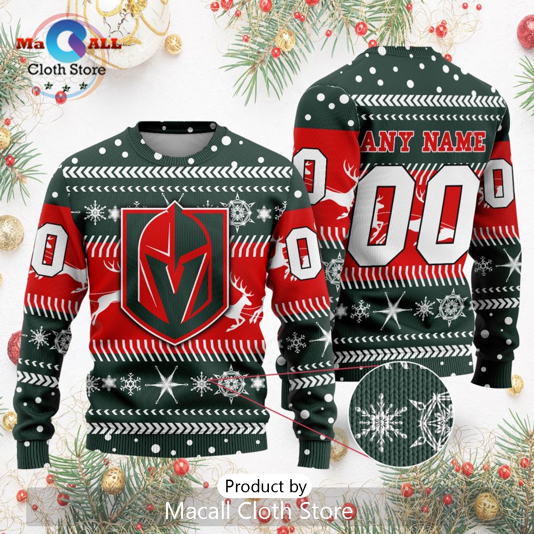 NHL Vegas Golden Knights 2024 Sweater For Chrismas Season