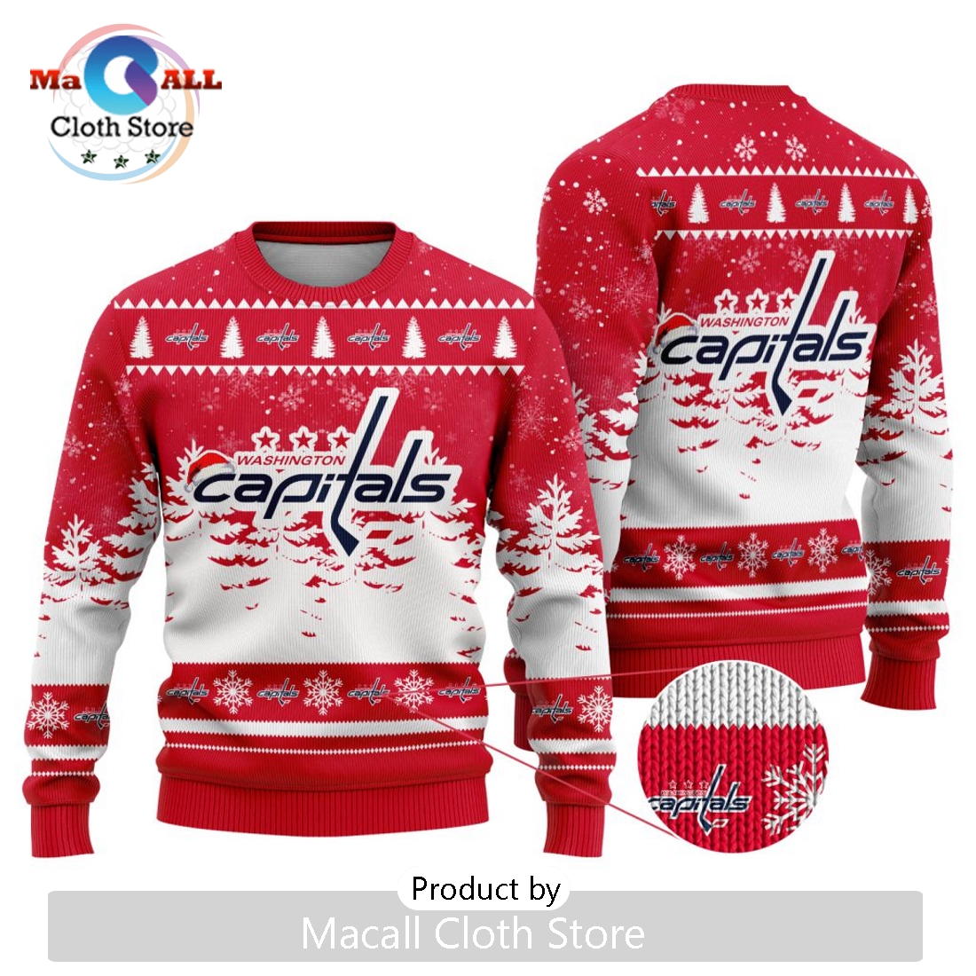 NHL Washington Capitals 2024 Christmas Design Sweater