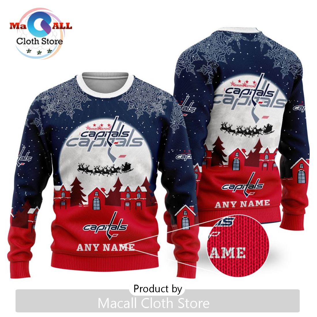 NHL Washington Capitals 2024 Christmas Sweater