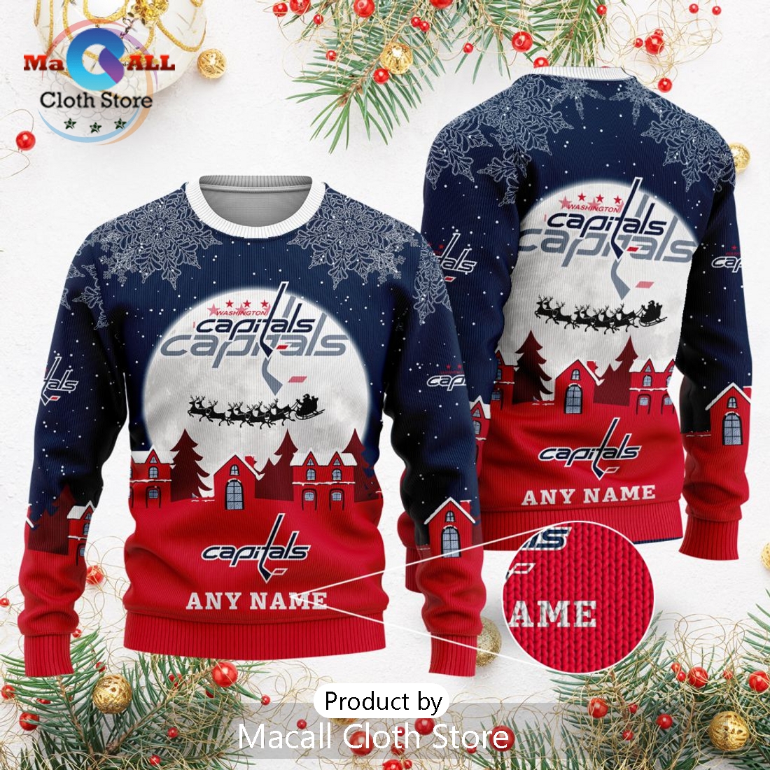 NHL Washington Capitals 2024 Christmas Sweater