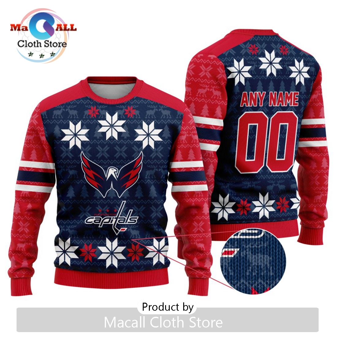 NHL Washington Capitals 2024 Ugly Sweater For Christmas