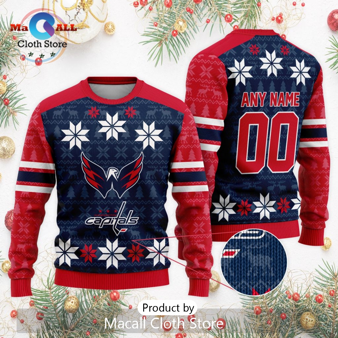 NHL Washington Capitals 2024 Ugly Sweater For Christmas