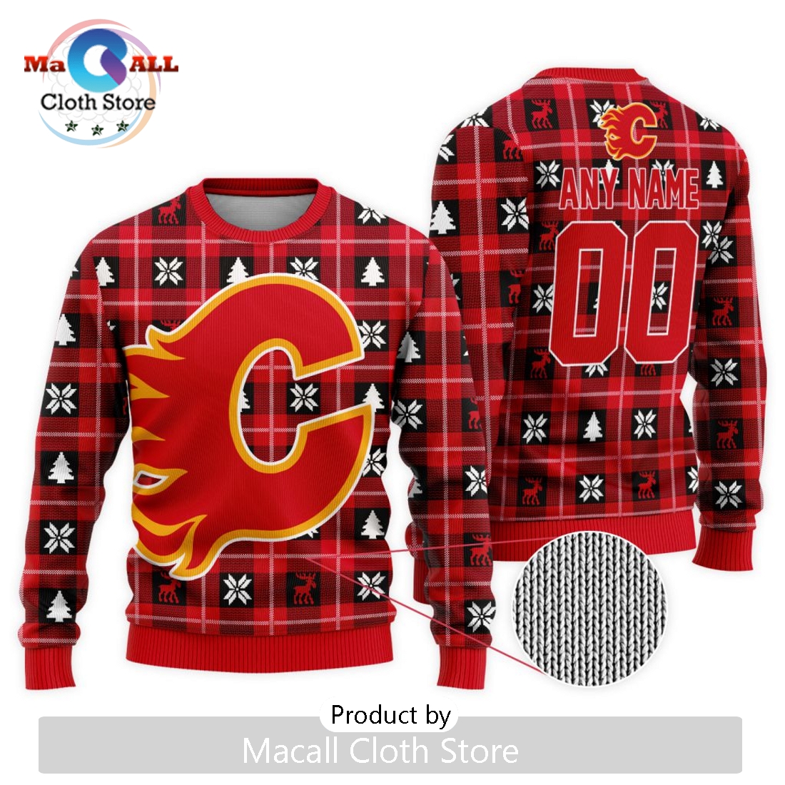 NHL Calgary Flames 2024 Ugly Sweater For Christmas