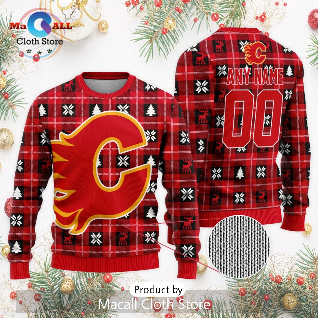 NHL Calgary Flames 2024 Ugly Sweater For Christmas