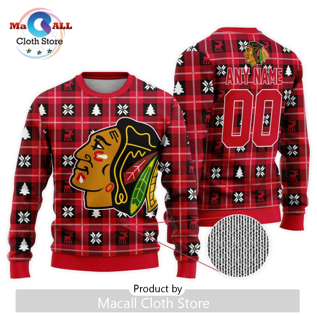 NHL Chicago Blackhawks 2024 Ugly Sweater For Christmas