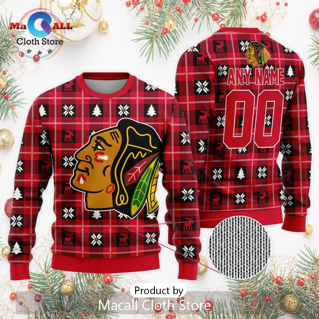 NHL Chicago Blackhawks 2024 Ugly Sweater For Christmas