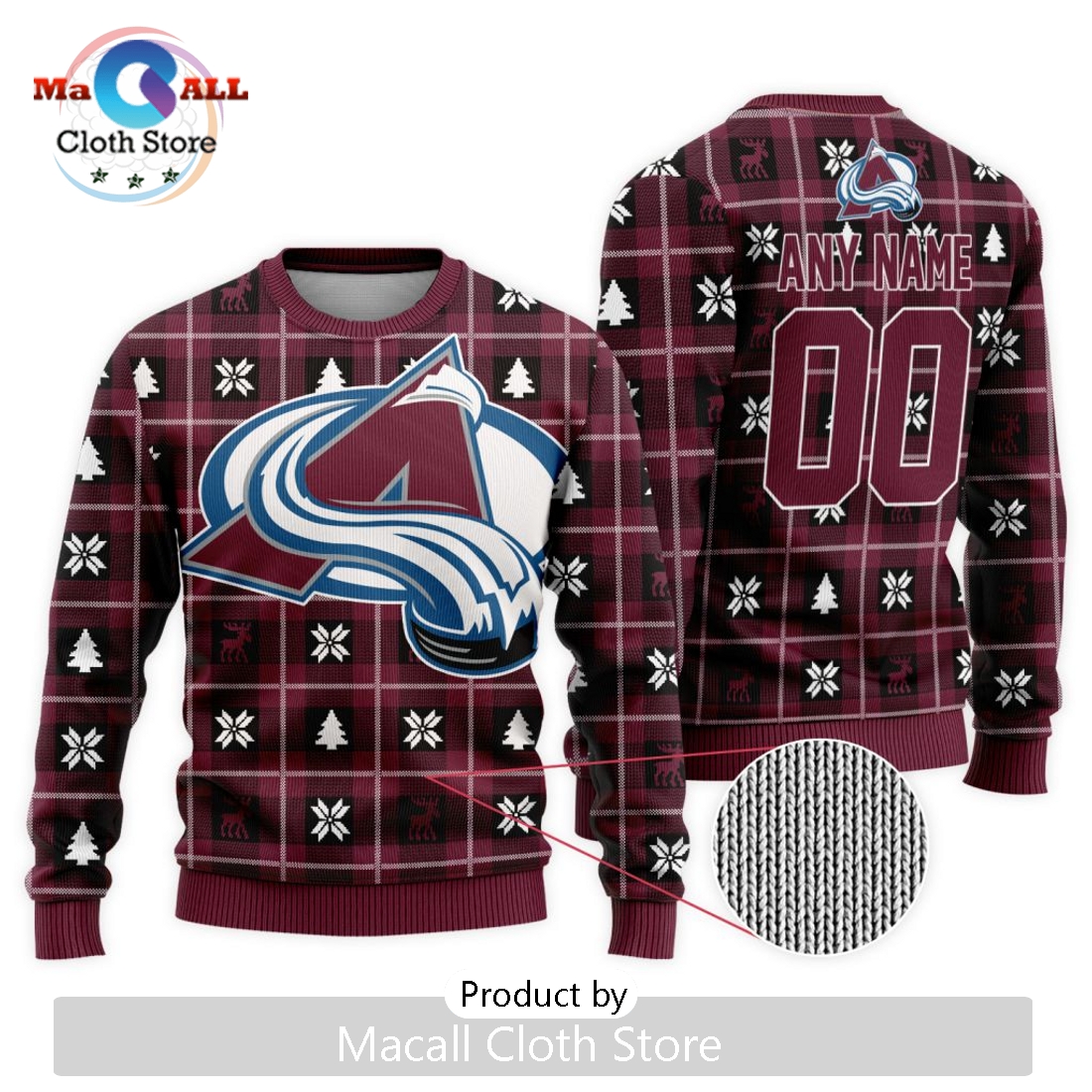 NHL Colorado Avalanche 2024 Ugly Sweater For Christmas