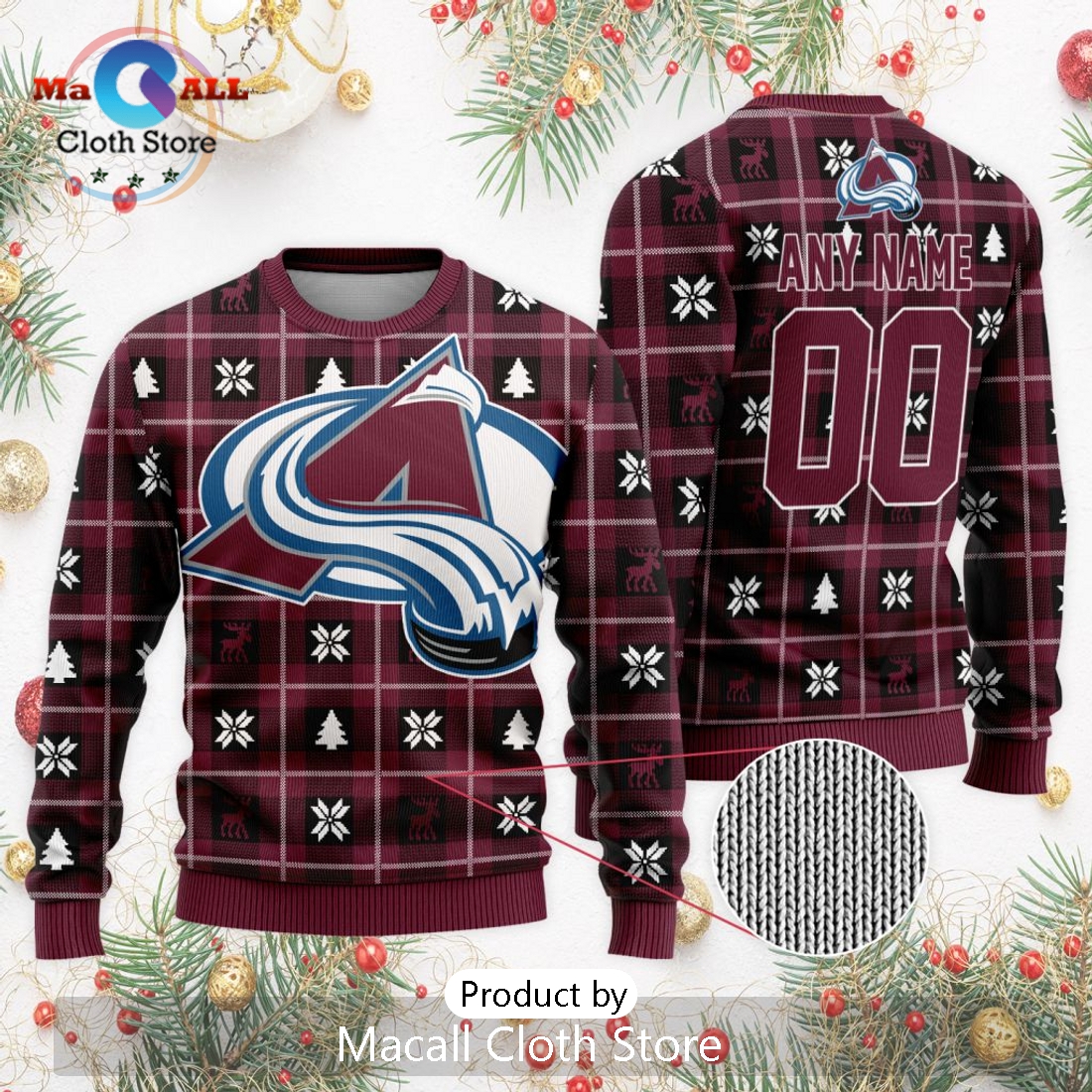 NHL Colorado Avalanche 2024 Ugly Sweater For Christmas