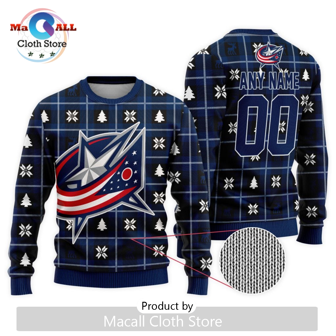 NHL Columbus Blue Jackets 2024 Ugly Sweater For Christmas