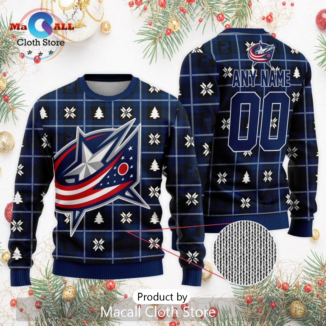 NHL Columbus Blue Jackets 2024 Ugly Sweater For Christmas