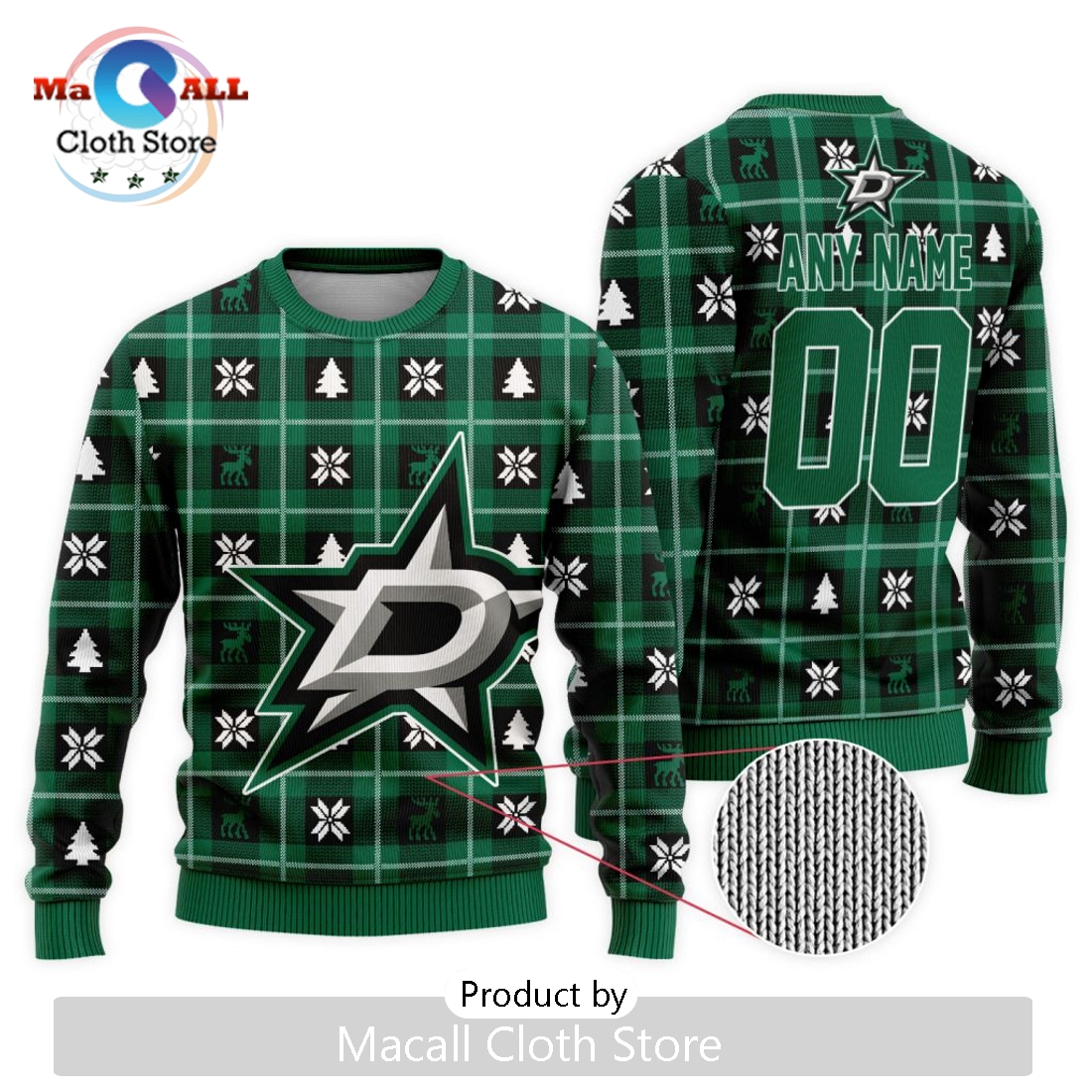NHL Dallas Stars 2024 Ugly Sweater For Christmas