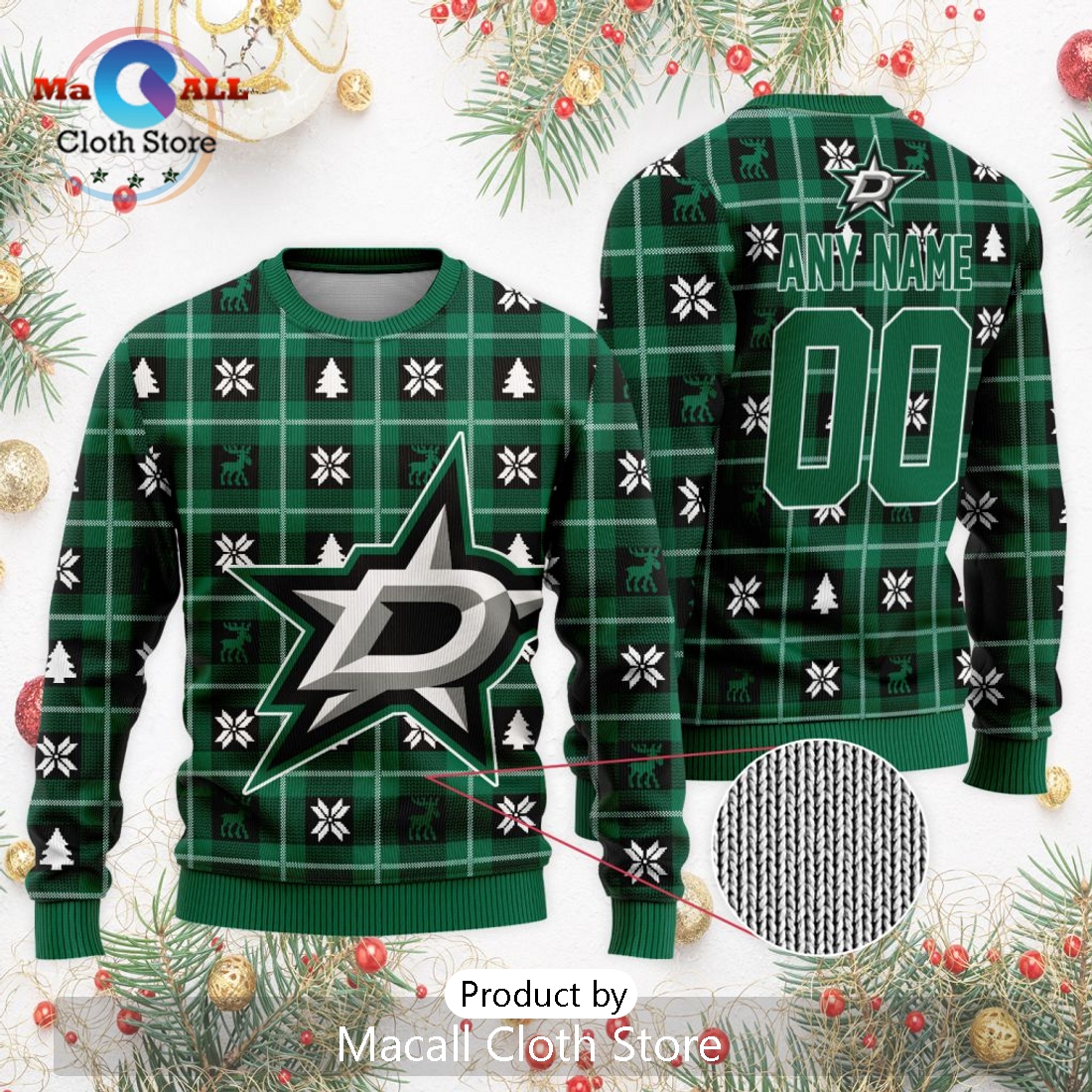 NHL Dallas Stars 2024 Ugly Sweater For Christmas