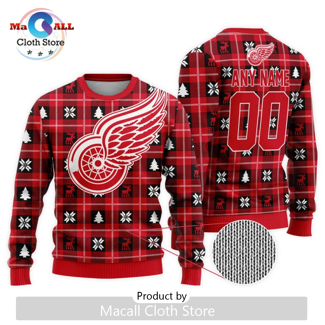 NHL Detroit Red Wings 2024 Ugly Sweater For Christmas
