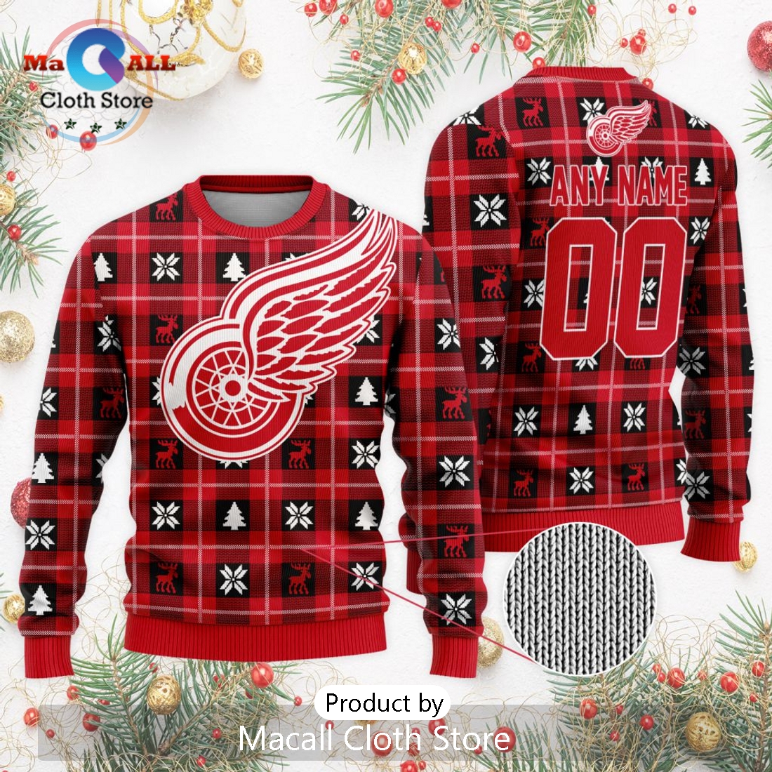 NHL Detroit Red Wings 2024 Ugly Sweater For Christmas